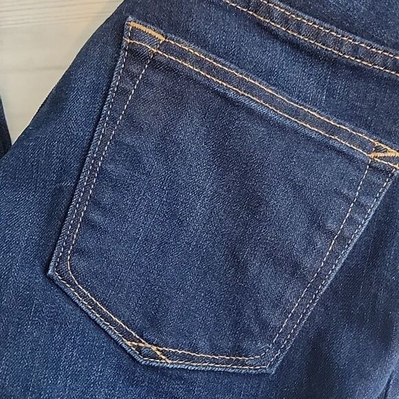Gap 1969 Dark Blue Denim Jeans Flare Leg Womwns Size Waist 25 - Picture 2 of 13